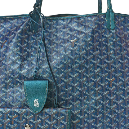 Goyard Iridescent Goyardine Saint Louis GM Pearly Blue 8 of 10