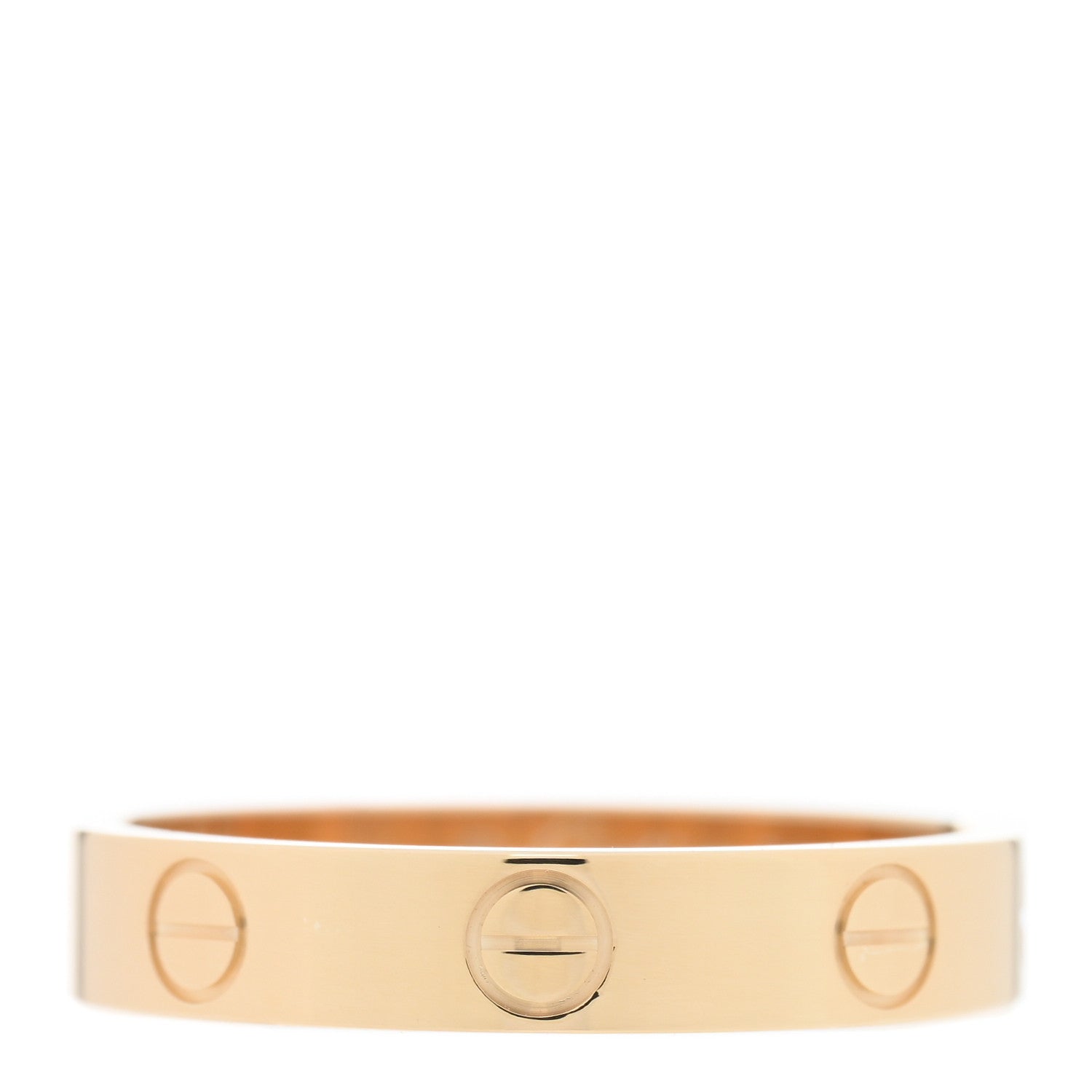 Cartier 18K Yellow Gold 3.5mm LOVE Wedding Band Ring 54 6.75 1 of 5