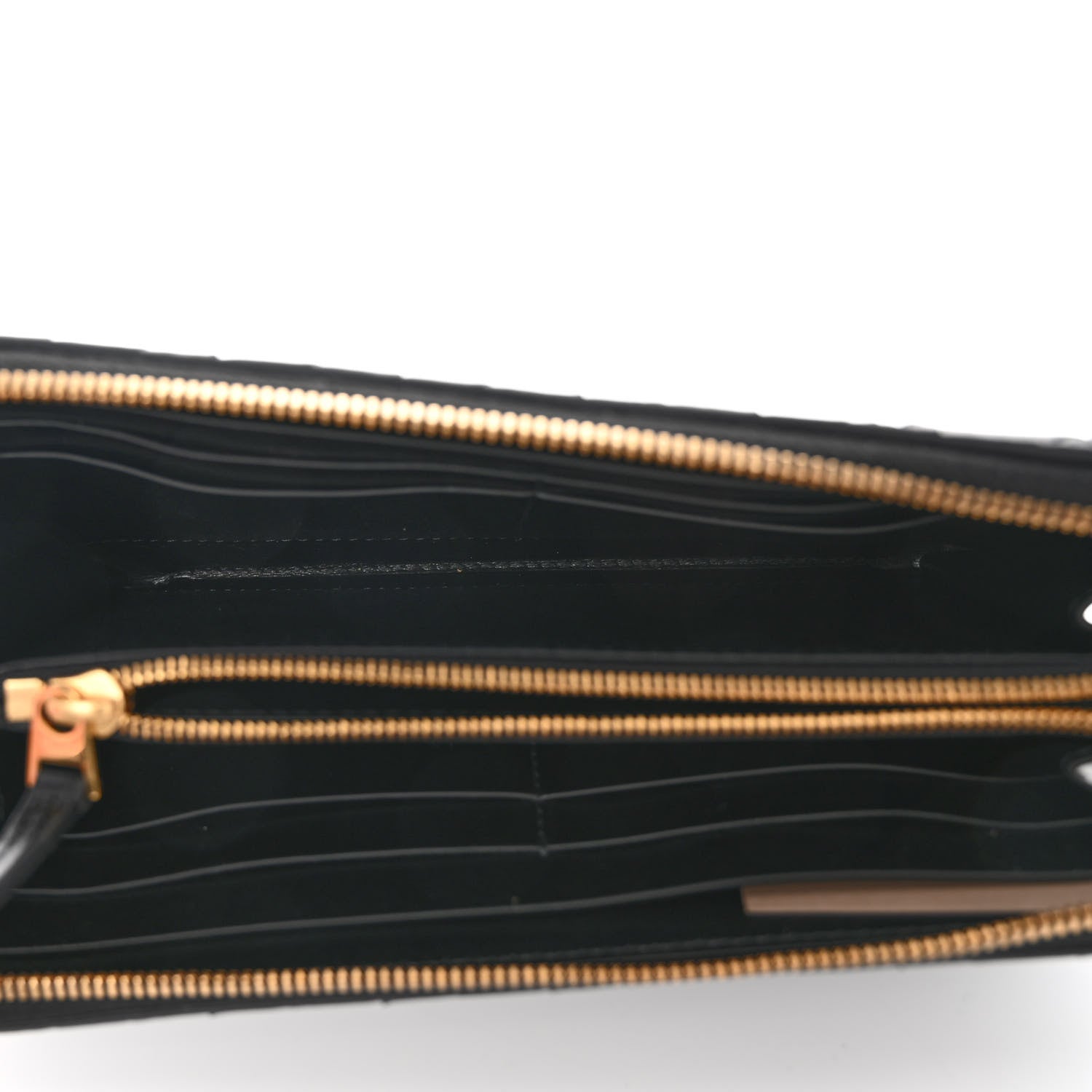 Bottega Veneta Nappa Intrecciato Zip Around Wallet Black 5 of 6