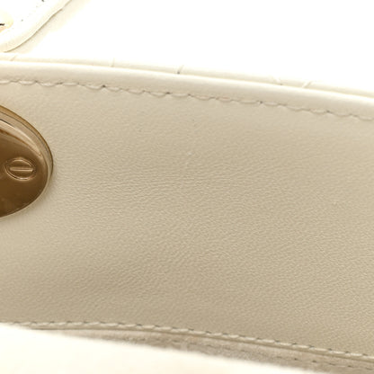 Christian Dior Lambskin Cannage Small My ABCDior Lady Dior White 10 of 14