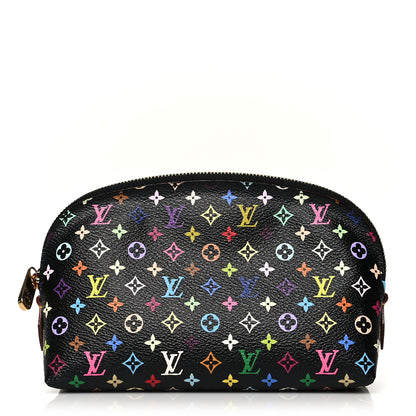 Louis Vuitton Monogram Multicolor Cosmetic Pouch Black Grenade 1 of 9