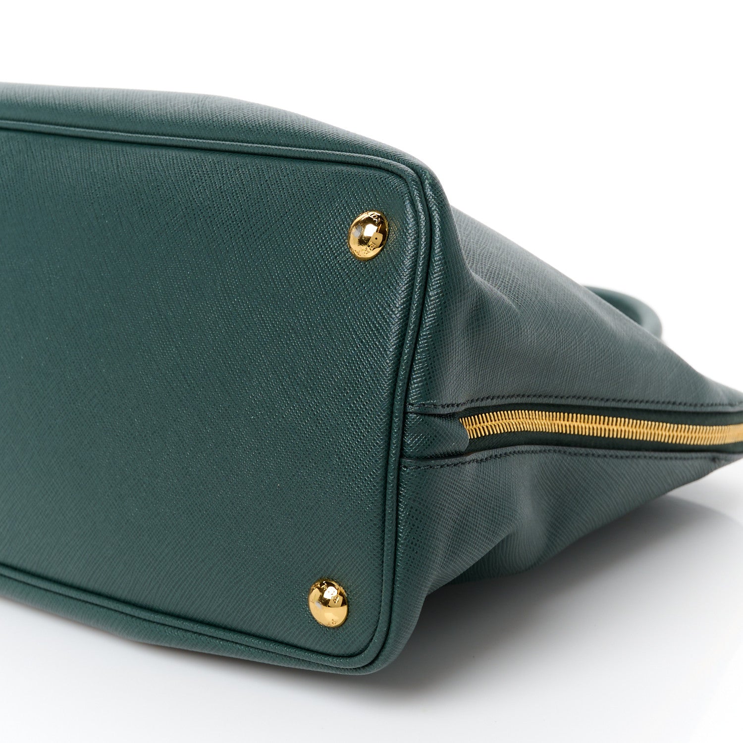 Prada Saffiano Lux Large Promenade Tote Smeraldo 10 of 10