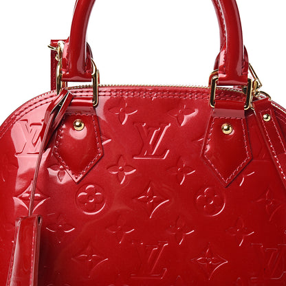 Louis Vuitton Vernis Alma BB Pomme D'Amour 8 of 8