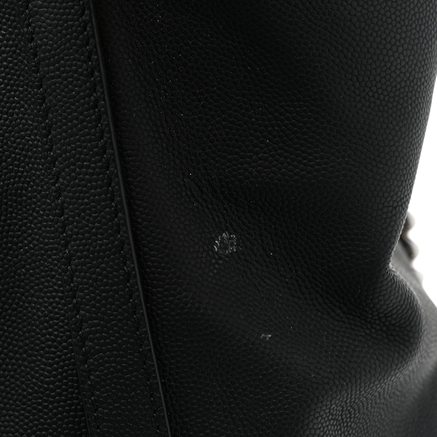 Chanel Grained Calfskin Large Coco Eyelets Shopping Tote Black 11 of 13