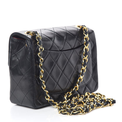 Chanel Lambskin Quilted Mini Square Flap Black 3 of 11