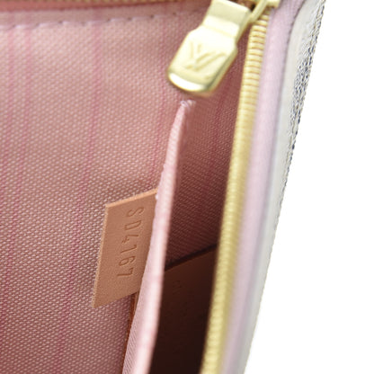 Louis Vuitton Damier Azur Neverfull MM GM Pochette Rose Ballerine 8 of 8