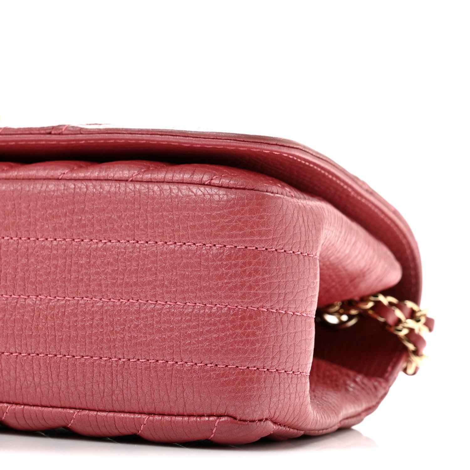Chanel Calfskin Chevron Quilted Mini Statement Flap Pink 10 of 12