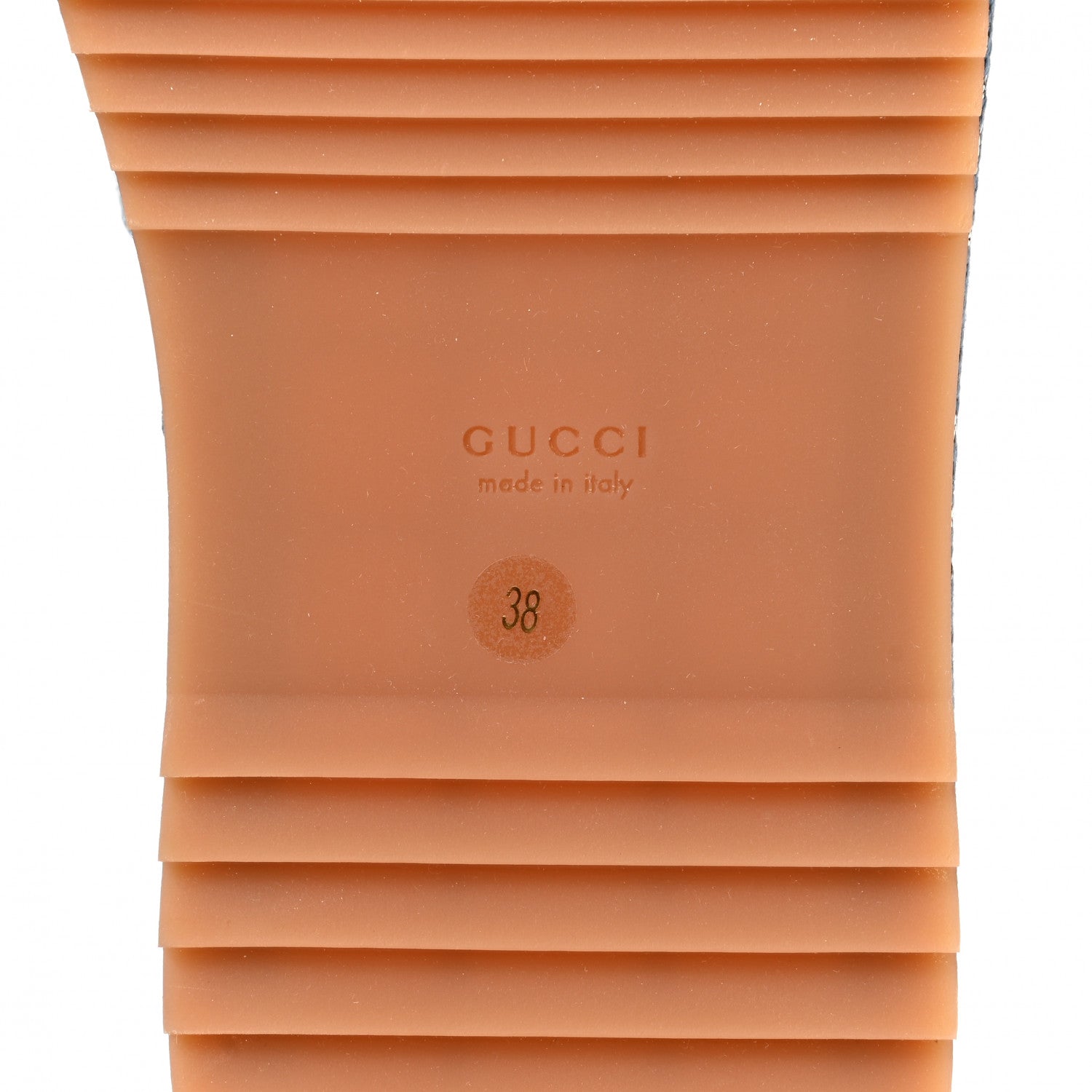 Gucci Canvas Lame GG Monogram Angelina Platform 55mm Slide Sandals 38 Blue Silver 6 of 9