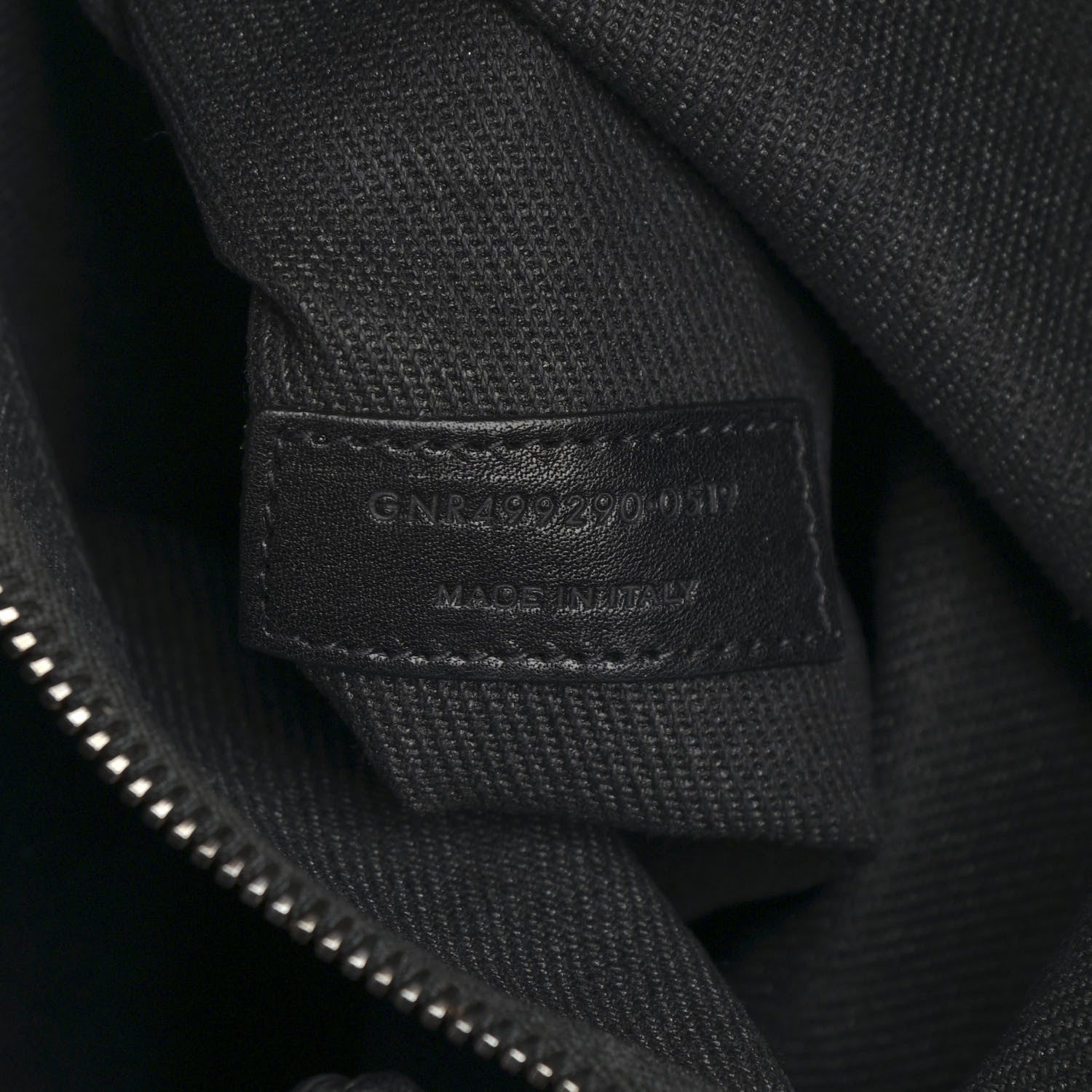 Saint Laurent Linen Calfskin Rive Gauche Tote Black 7 of 17