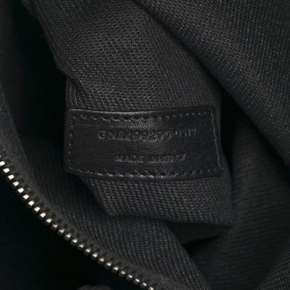 Saint Laurent Linen Calfskin Rive Gauche Tote Black 7 of 17