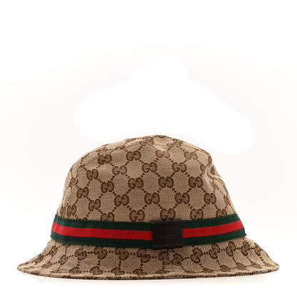 Gucci Monogram Web Bucket Hat M Brown 4 of 8