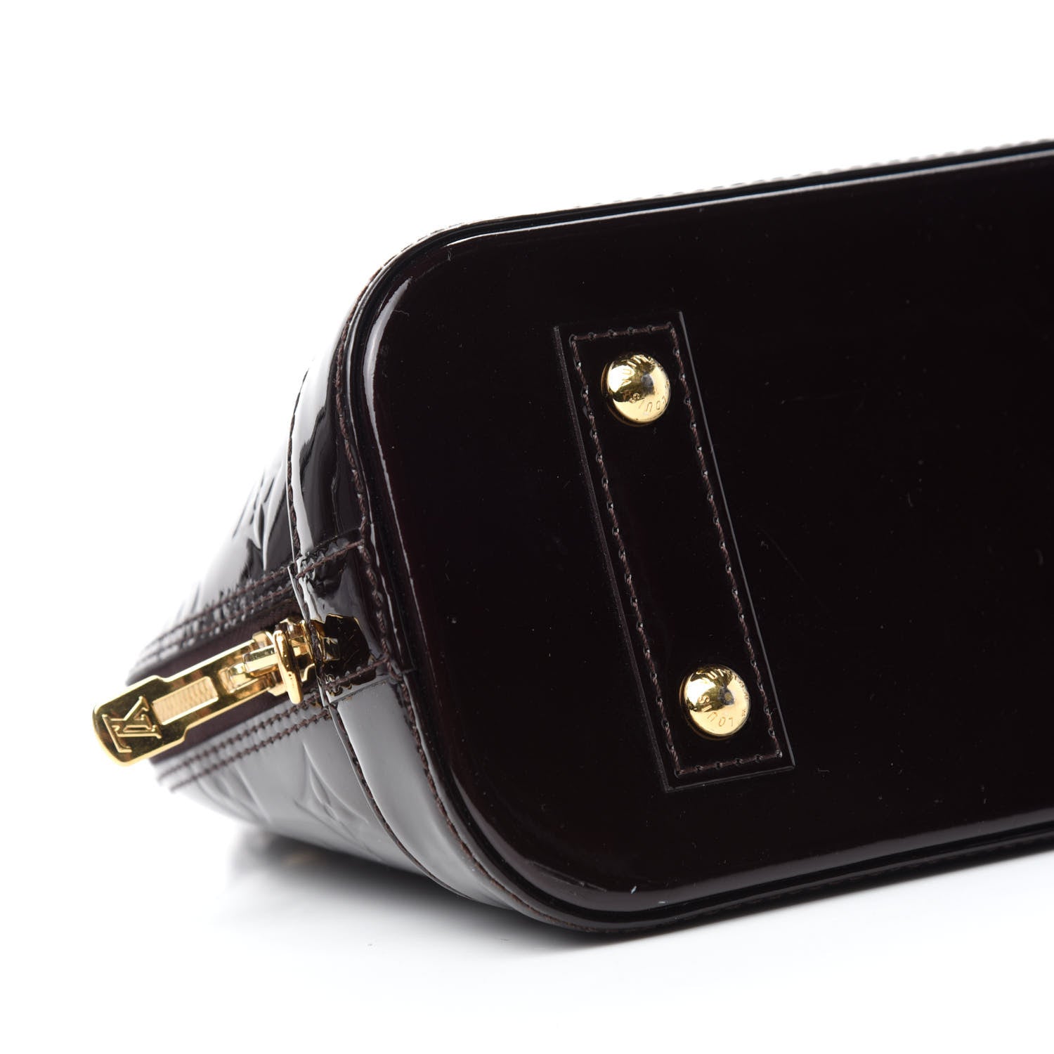 Louis Vuitton Vernis Alma BB Amarante 6 of 10