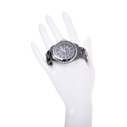 Chanel Stainless Steel Ceramic 38mm J12 Automatic Watch Black 2 of 6