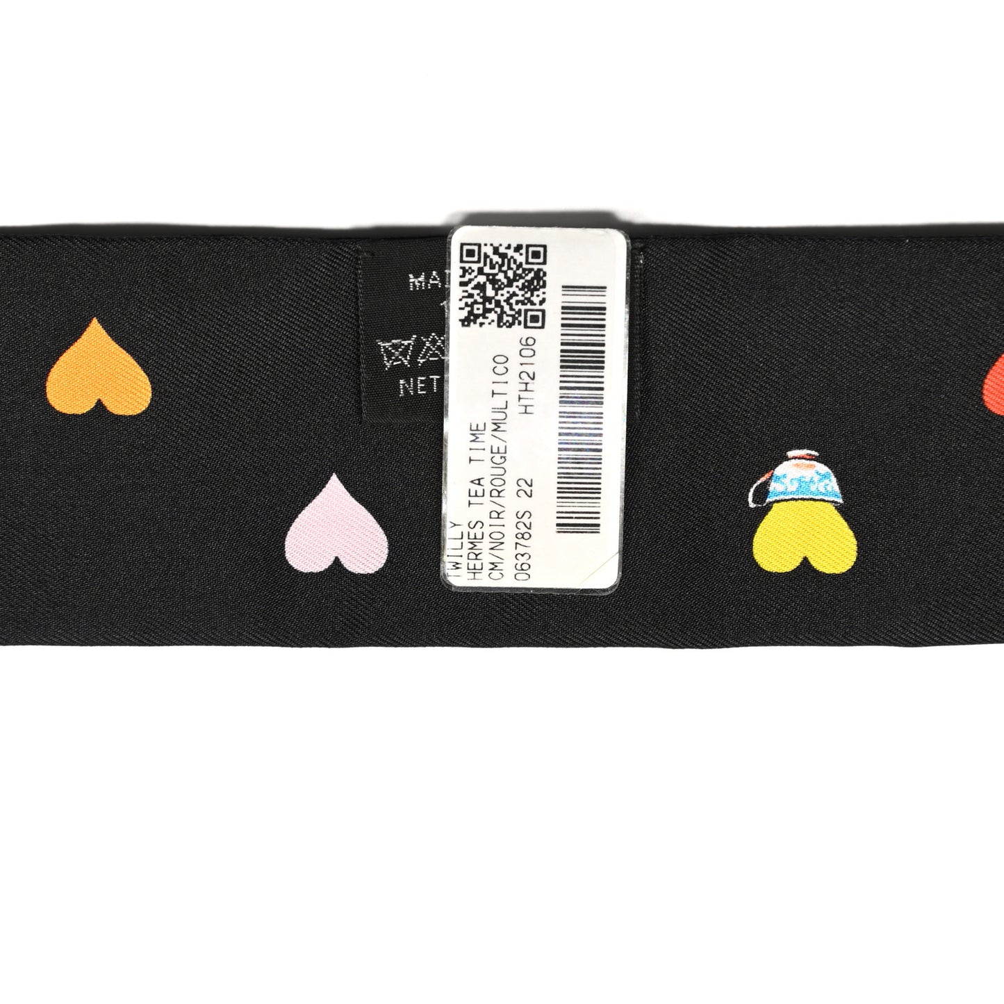 Silk Tea Time Twilly Black Rouge Multicolor