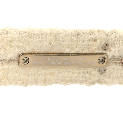 Chanel Acetate Tweed Wool CC Rectangle Sunglasses 5514 White 6 of 9