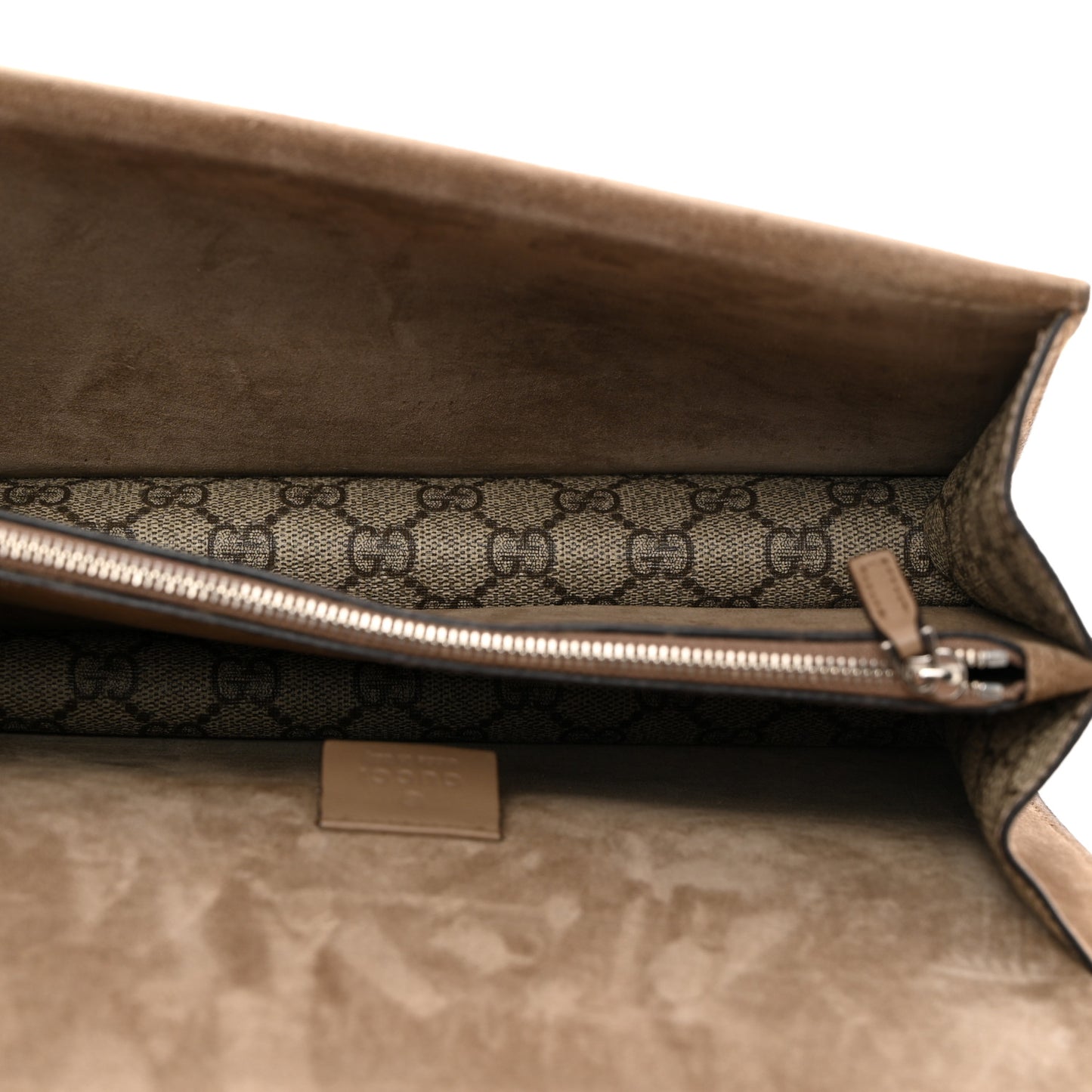 GG Supreme Monogram Small Dionysus Shoulder Bag Taupe