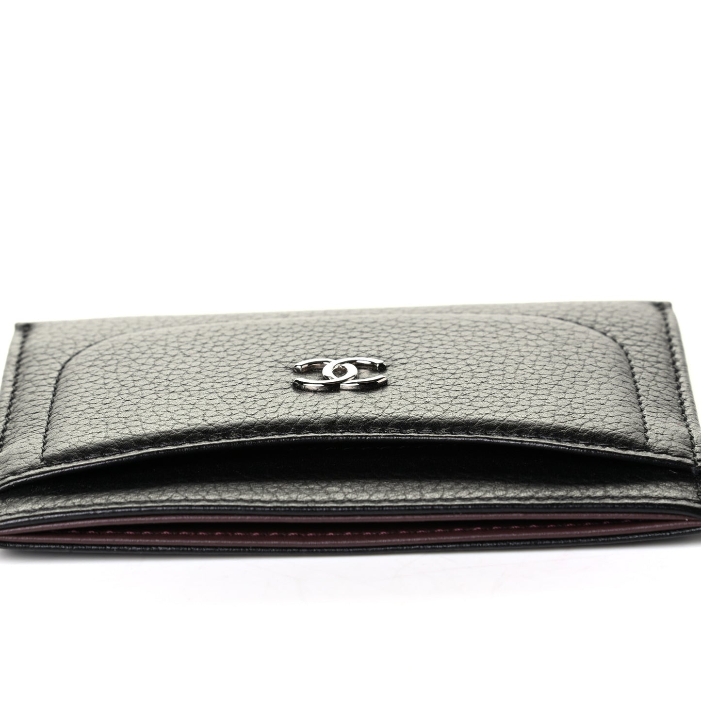 Goatskin CC Card Holder Black