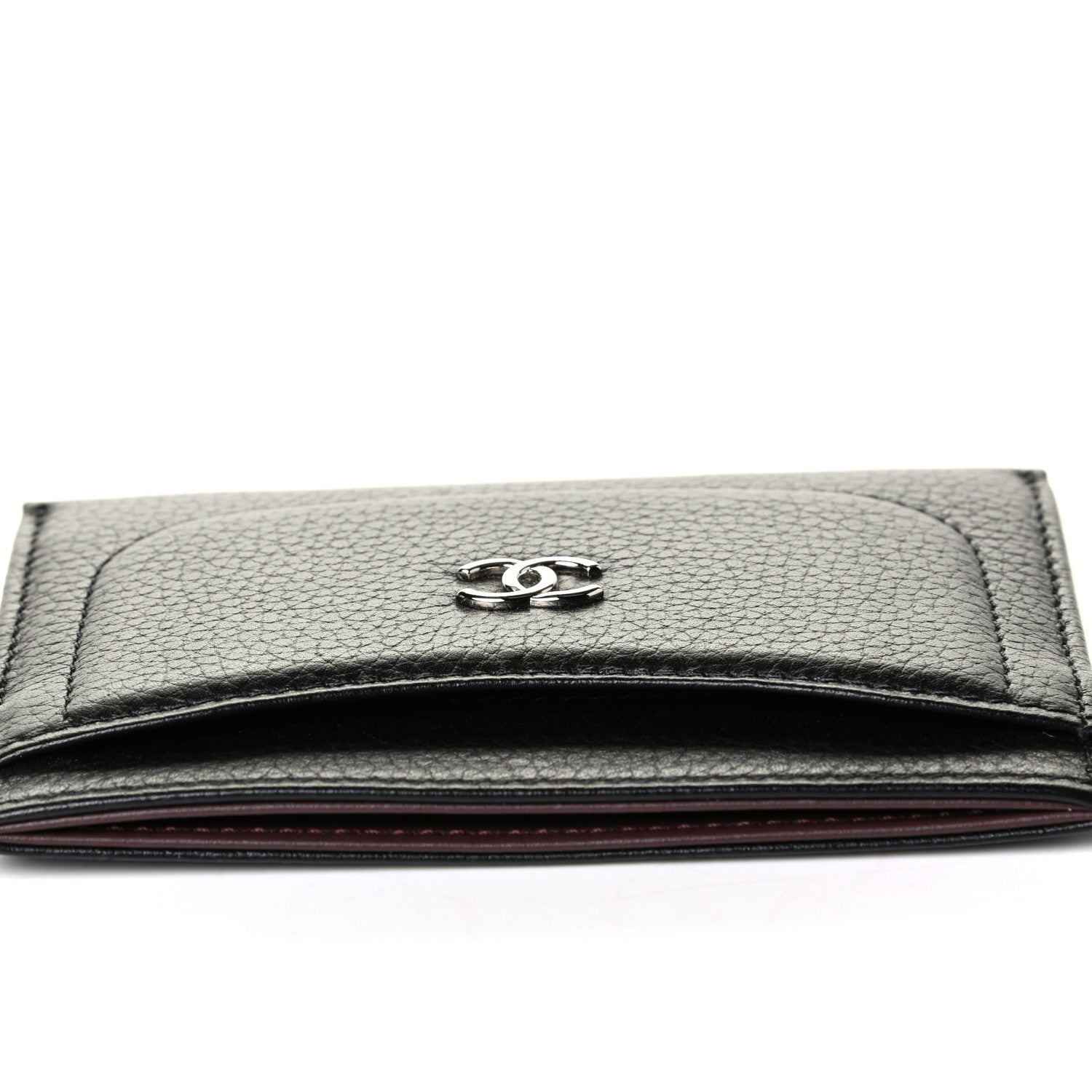 Chanel Goatskin CC Card Holder Black 7 of 7