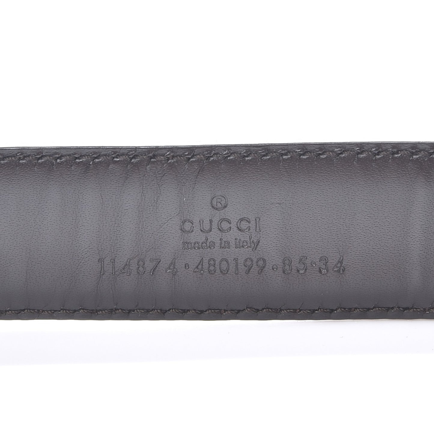 Monogram Interlocking G Belt 85 34 Dark Brown