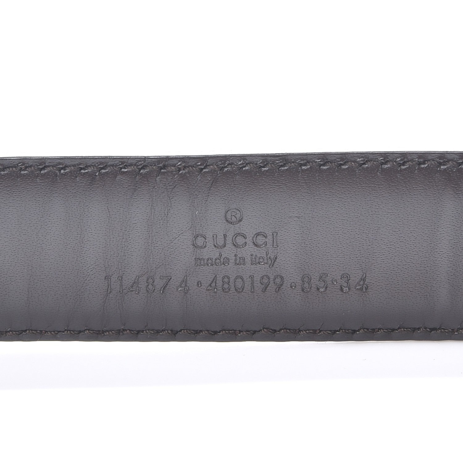 Gucci Monogram Interlocking G Belt 85 34 Dark Brown 6 of 8