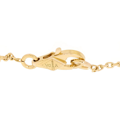 Van Cleef & Arpels 18K Yellow Gold Mother of Pearl Sweet Alhambra Butterfly Bracelet 4 of 6