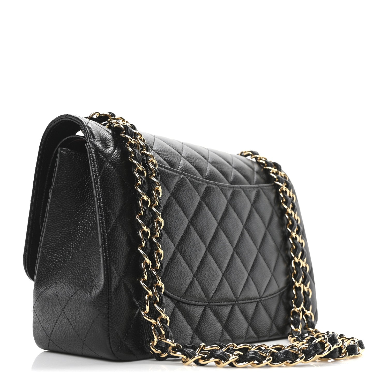 Chanel Caviar Quilted Jumbo Double Flap Black 3 of 10