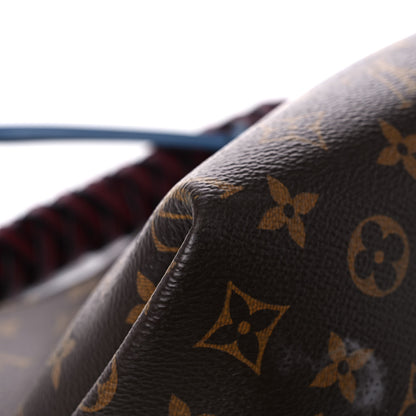 Louis Vuitton Monogram Beaubourg Hobo Mini Bordeaux Red Peach Safran Blue Jean Blue 10 of 15