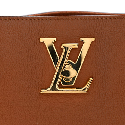 Louis Vuitton Grained Calfskin Lockme Shopper Chataigne 11 of 11