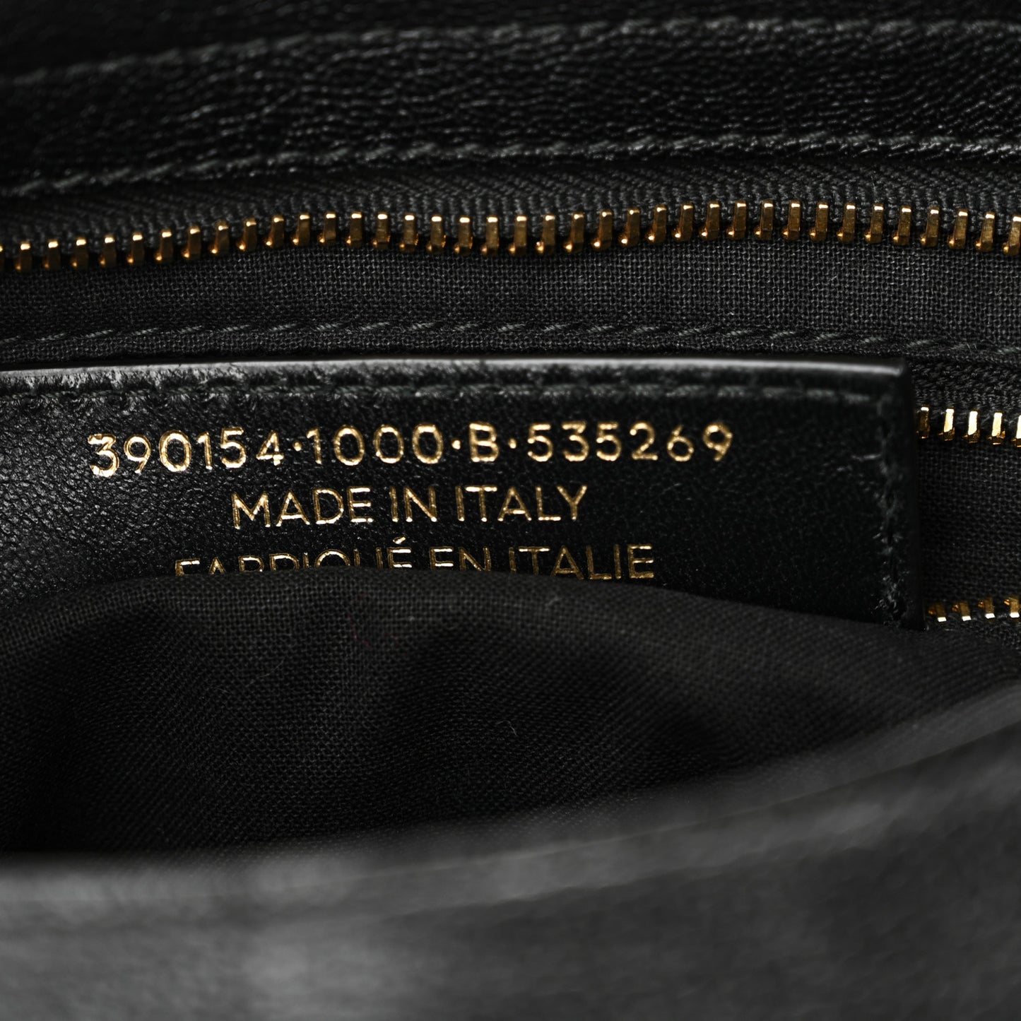 Chevre Gold Metallic Edge Hardware City Black