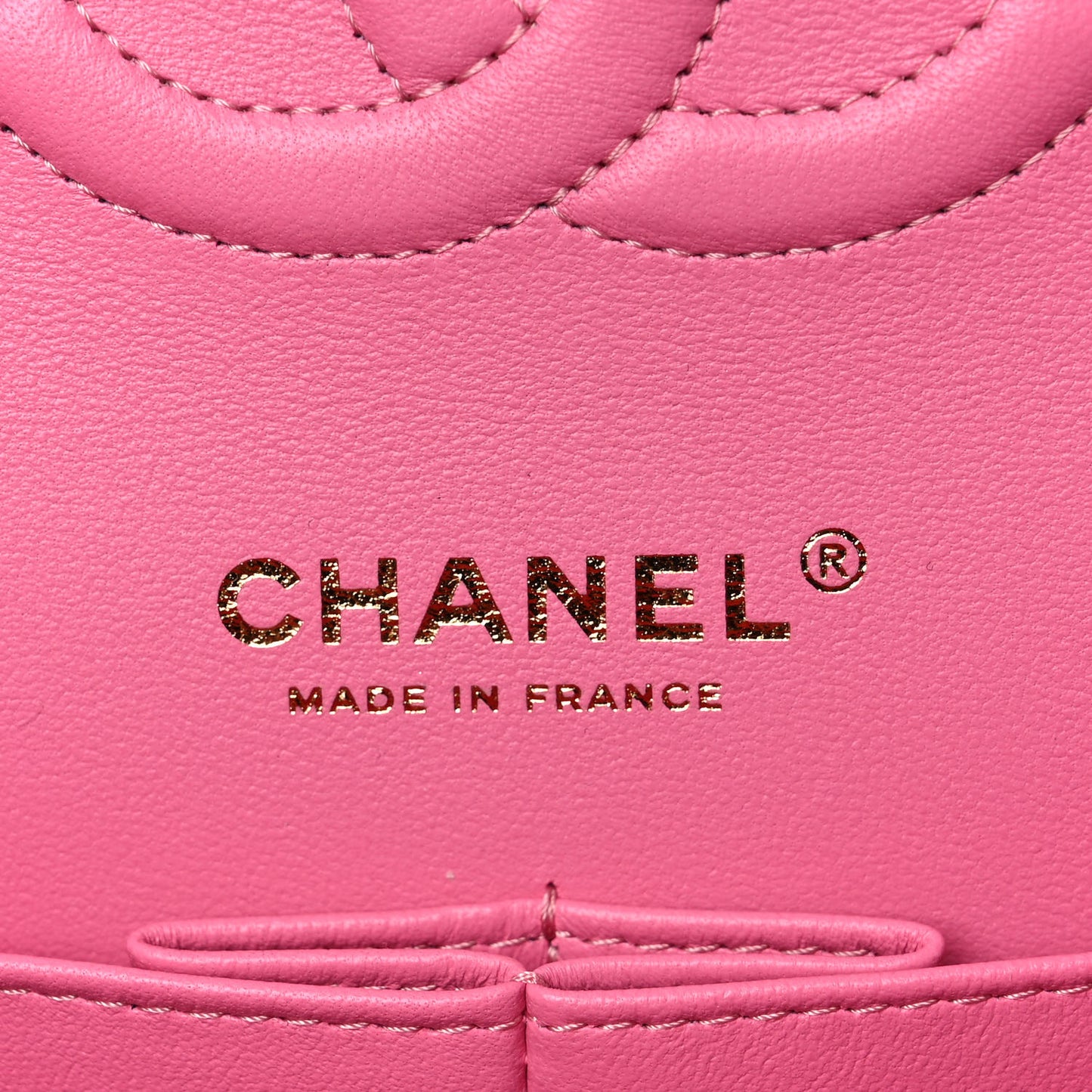 Caviar Quilted Medium Double Flap Pink