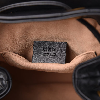 Gucci Calfskin Matelasse GG Marmont Flap Backpack Black 8 of 9