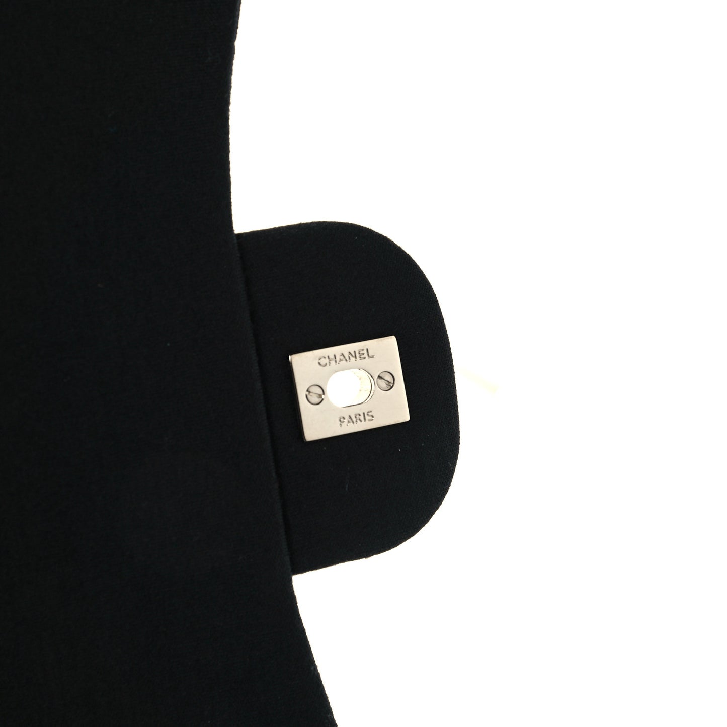 Jersey Quilted Jumbo Single Flap Black