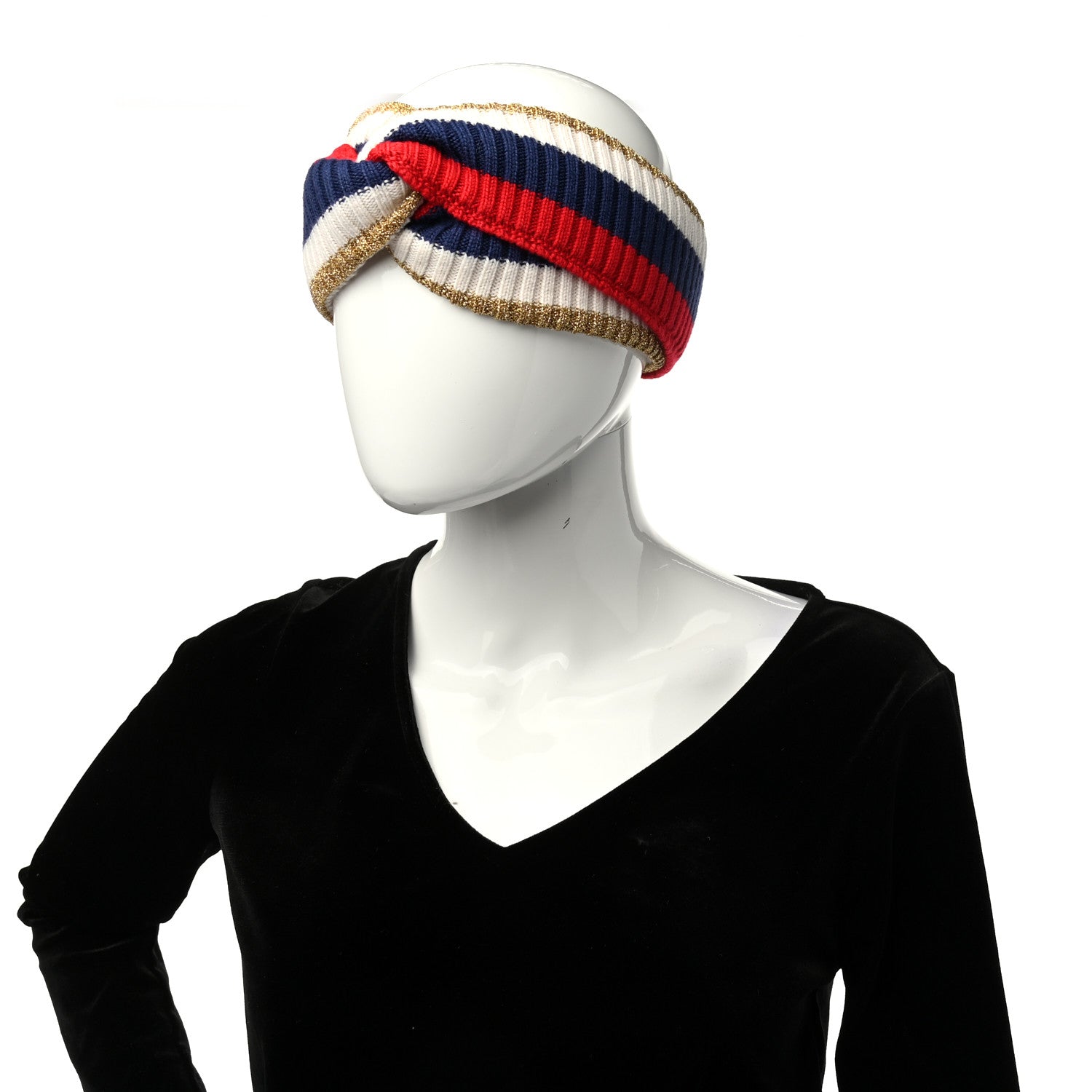 Gucci Wool Indilus Headband M Ivory Red 2 of 5