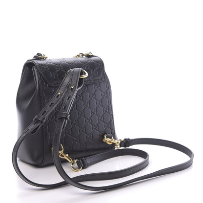 Gucci Guccissima Signature Padlock Backpack Black 2 of 10