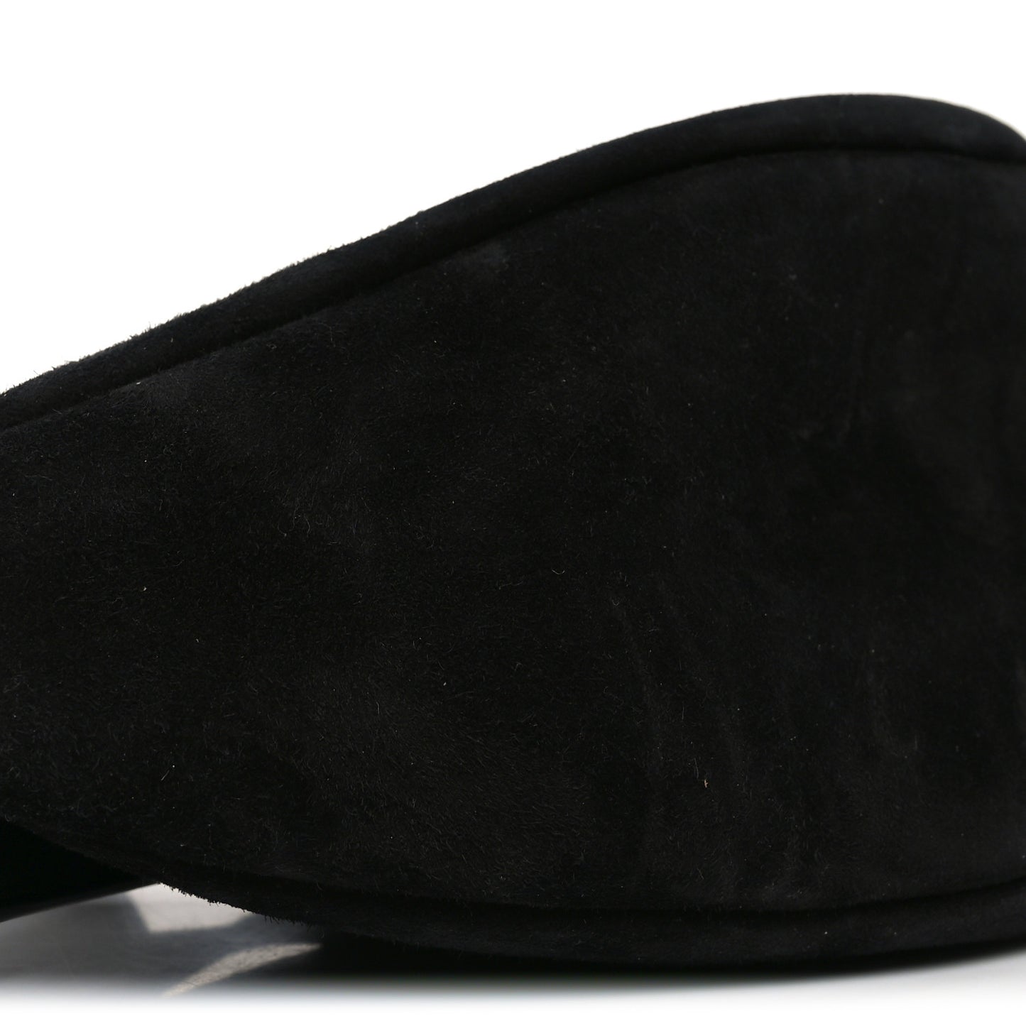 Suede Small Slouchy Banana Bag Black