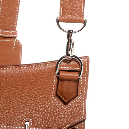 Hermes Taurillon Clemence Jypsiere 28 Gold 23 of 23