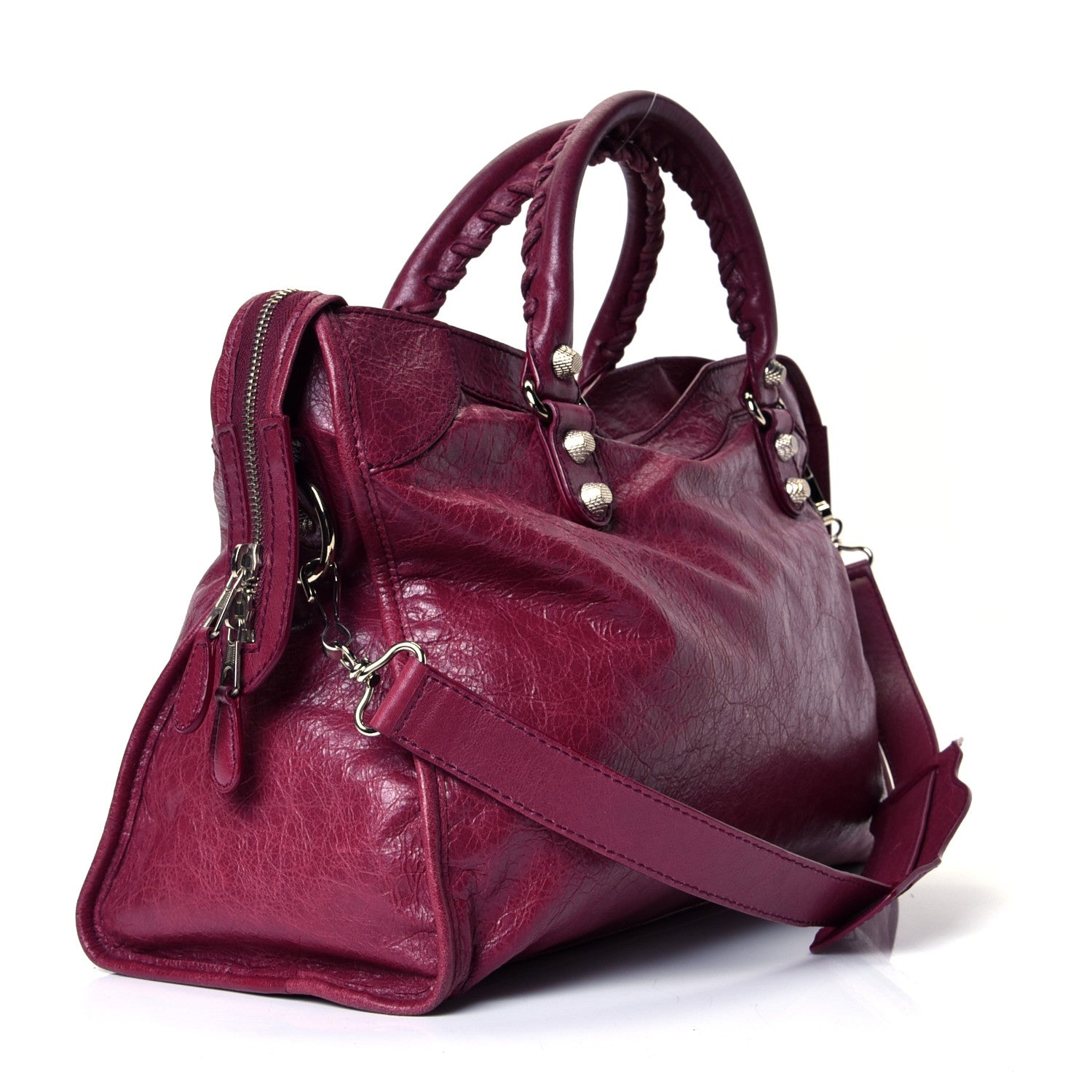 Balenciaga Agneau Giant 12 Silver Hardware City Cassis 2 of 4