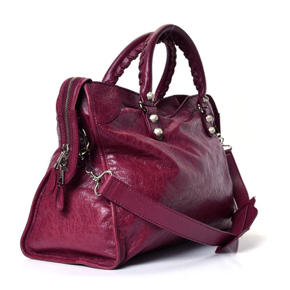 Balenciaga Agneau Giant 12 Silver Hardware City Cassis 2 of 4