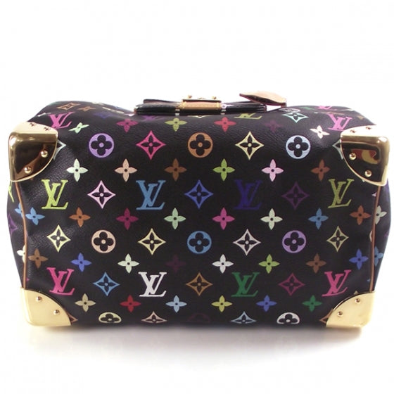 Louis Vuitton Monogram Multicolor Speedy 30 Black 4 of 8