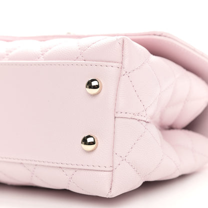 Chanel Caviar Quilted Mini Coco Handle Flap Light Pink 10 of 11