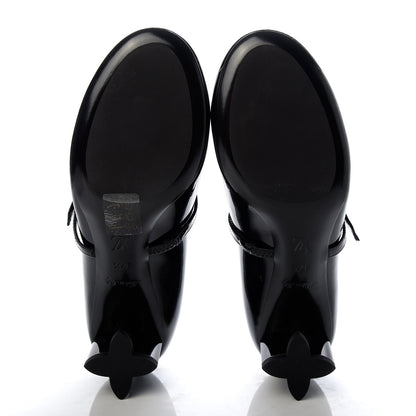 Louis Vuitton Patent Uniformes Silhouette Pumps 37.5 Black 5 of 10