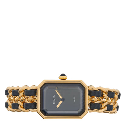 Chanel Stainless Steel Lambskin 20mm Chain Premiere Quartz Watch Gold M 2 of 4