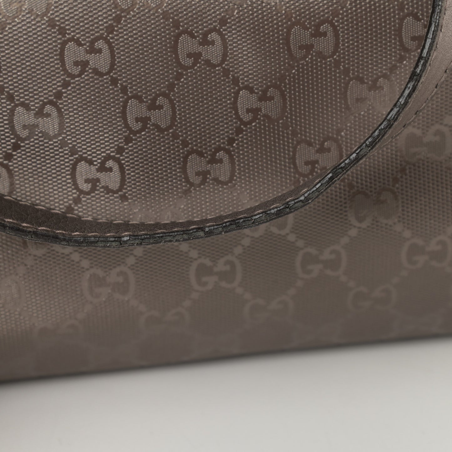 Imprime Monogram Medium Zippered Shopping Tote Pewter