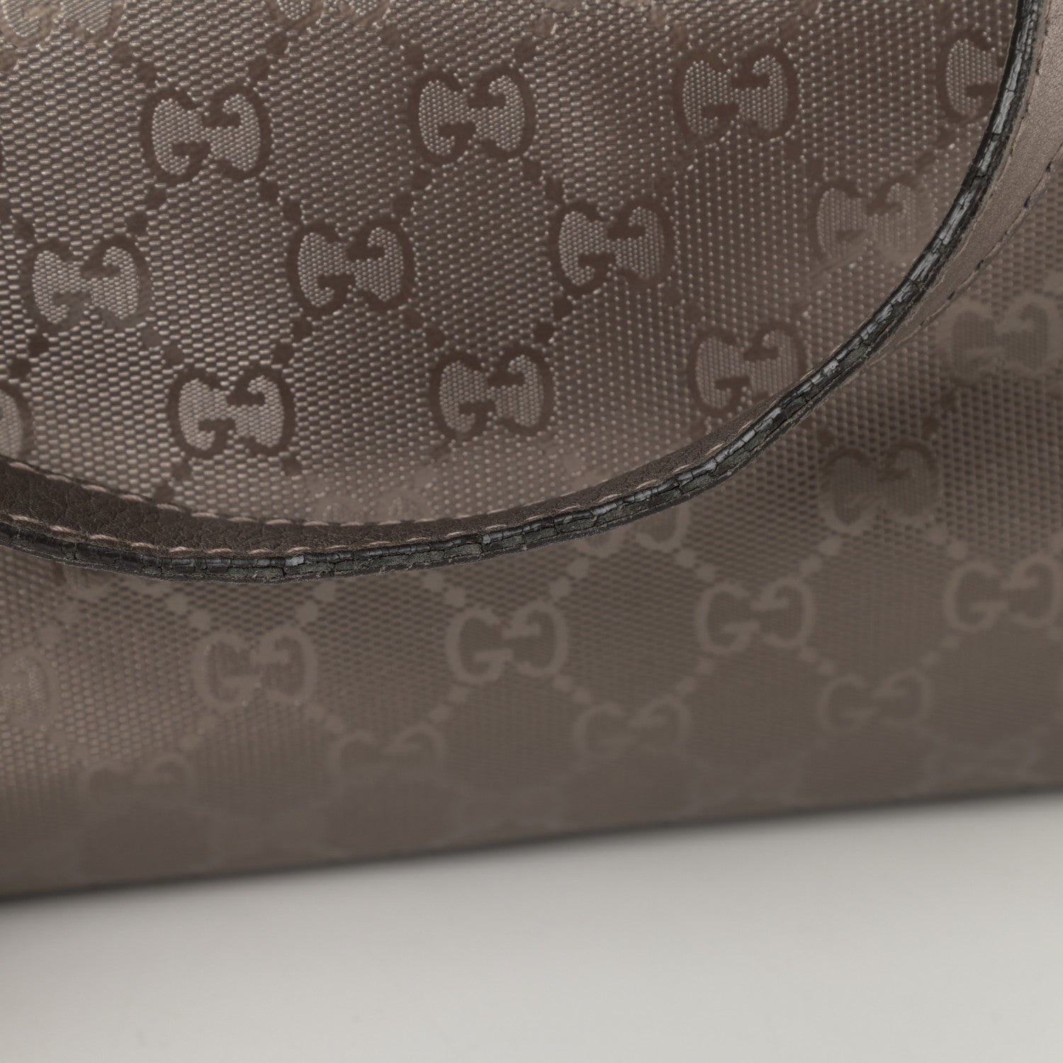 Gucci Imprime Monogram Medium Zippered Shopping Tote Pewter 18 of 20