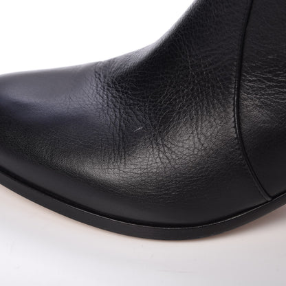 Chanel Calfskin Tall Boots 38.5 Black 8 of 12