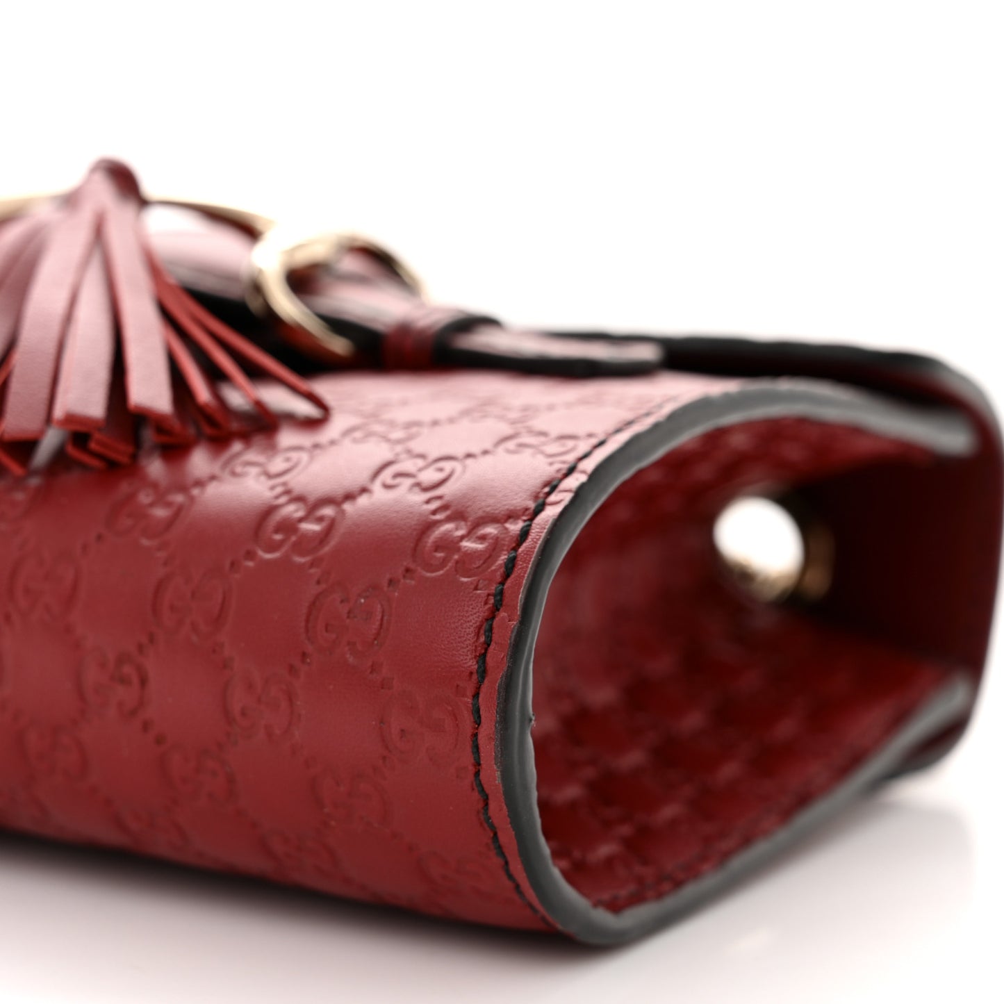 Soft Microguccissima Mini Emily Chain Shoulder Bag Rosso