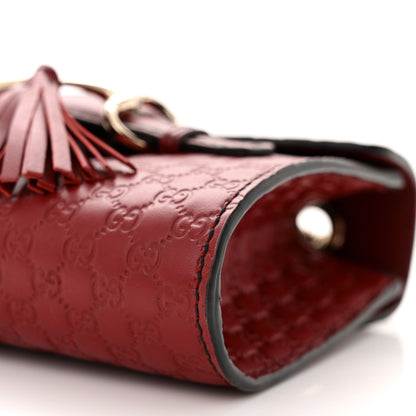 Gucci Soft Microguccissima Mini Emily Chain Shoulder Bag Rosso 10 of 11