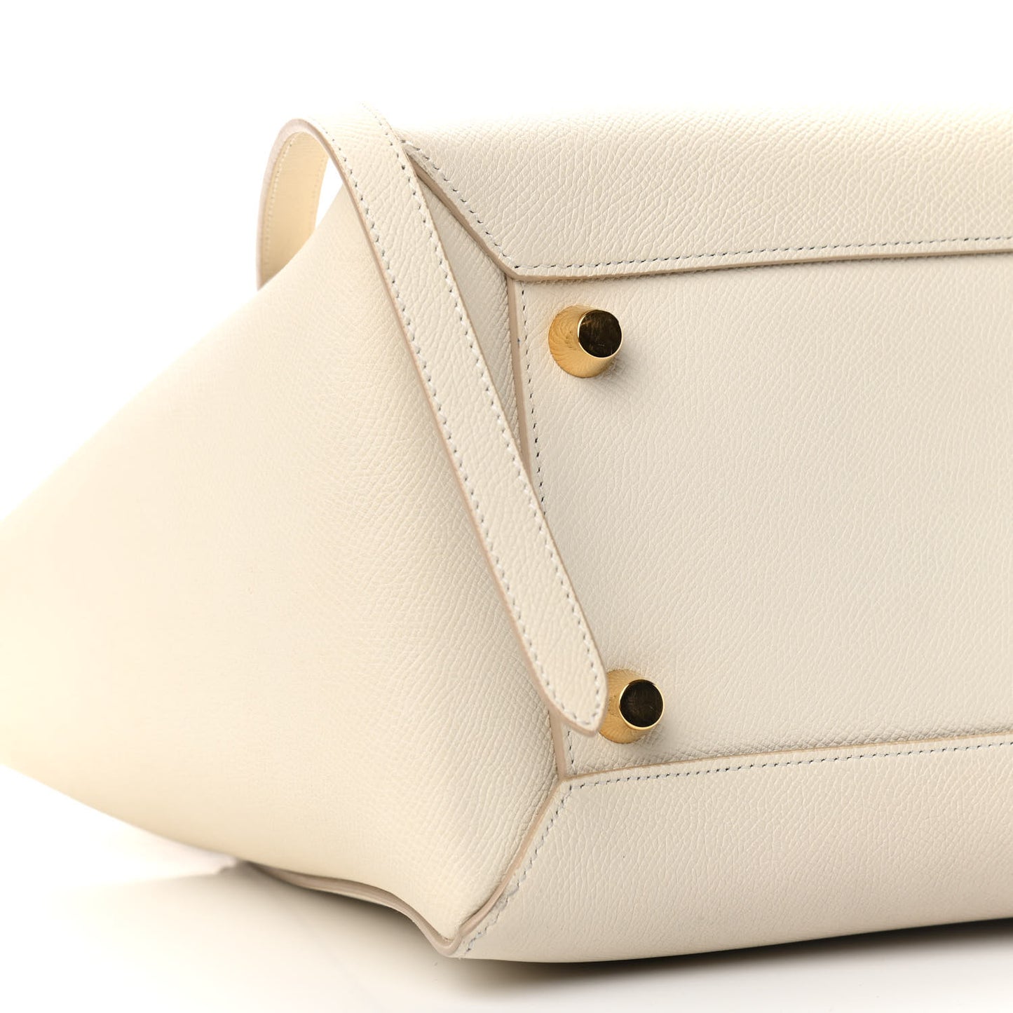 Grained Calfskin Mini Belt Bag White