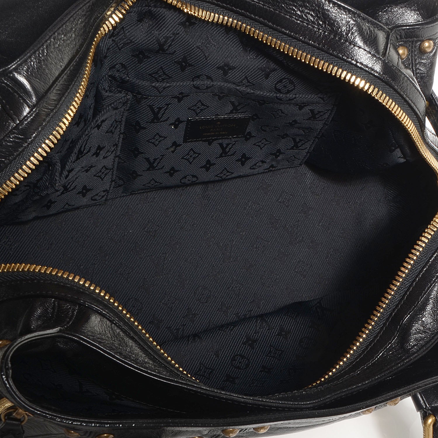 Louis Vuitton Lambskin Riveting Black 5 of 7