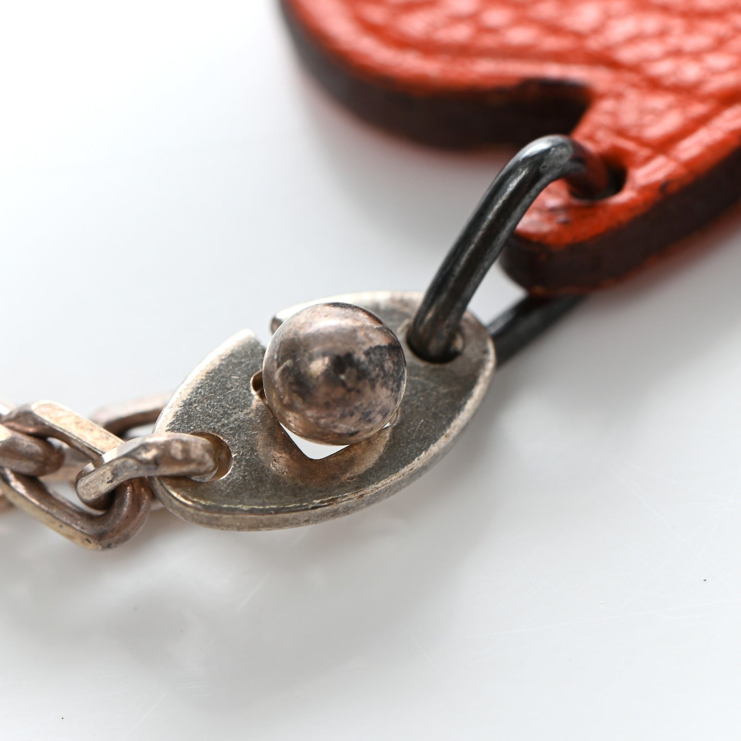 Chevre Pumpkin Key Chain Bag Charm Orange